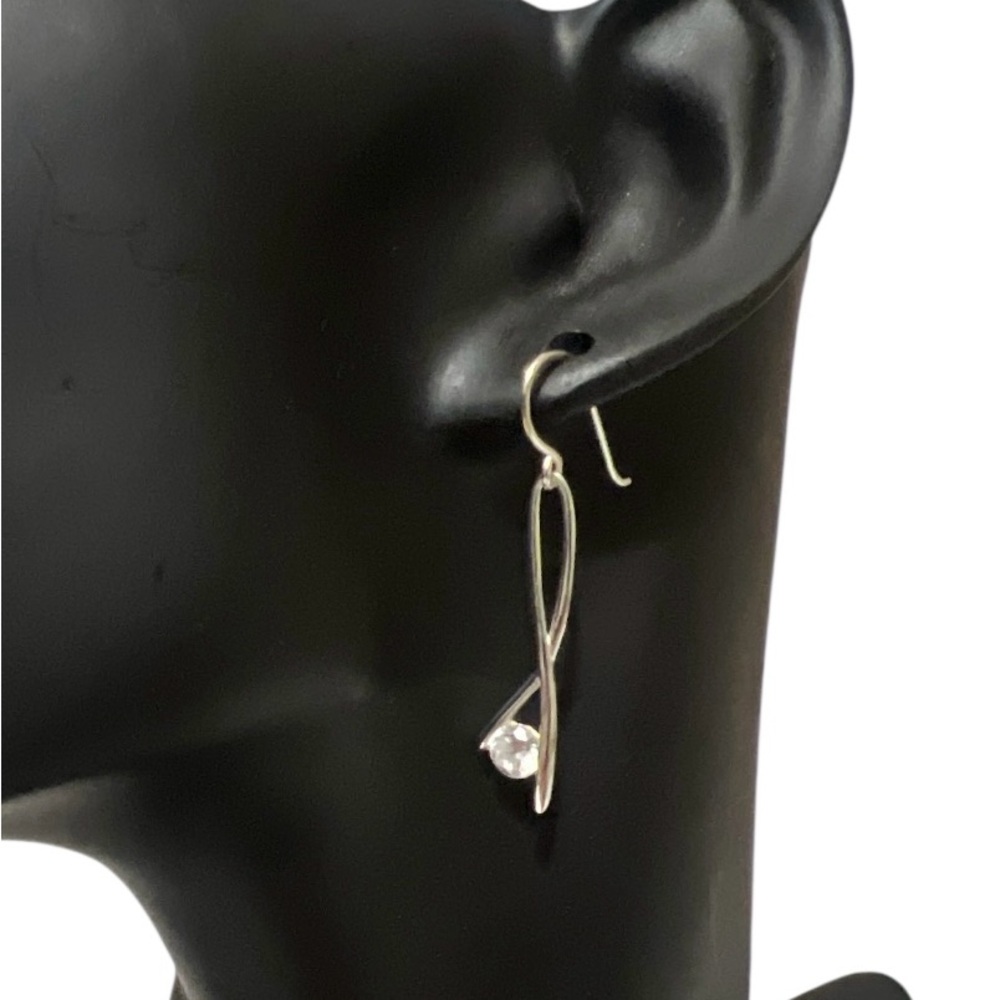 Elegant Sterling Silver Drop Earrings